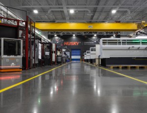 warehouse of husky with equipment