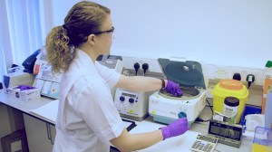 woman working in a laboratory