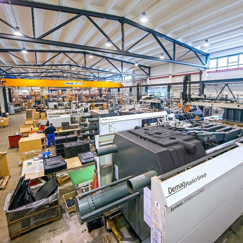 View inside of pelican HVB factory