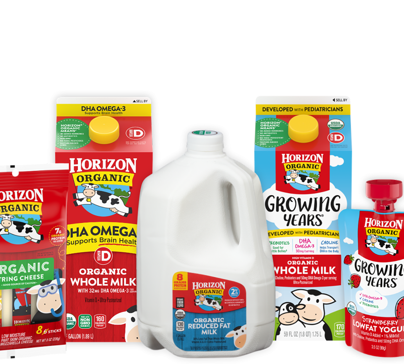 Image showing organic milk products by Horizon